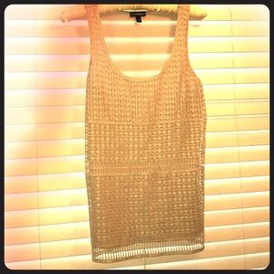 Express sleeveless champagne top